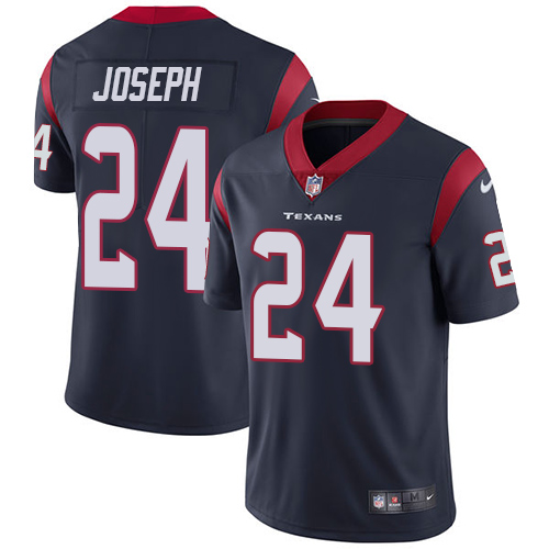Nike Texans #24 Johnathan Joseph Navy Blue Team Color Men's Stitched NFL Vapor Untouchable Limited Jersey - Click Image to Close